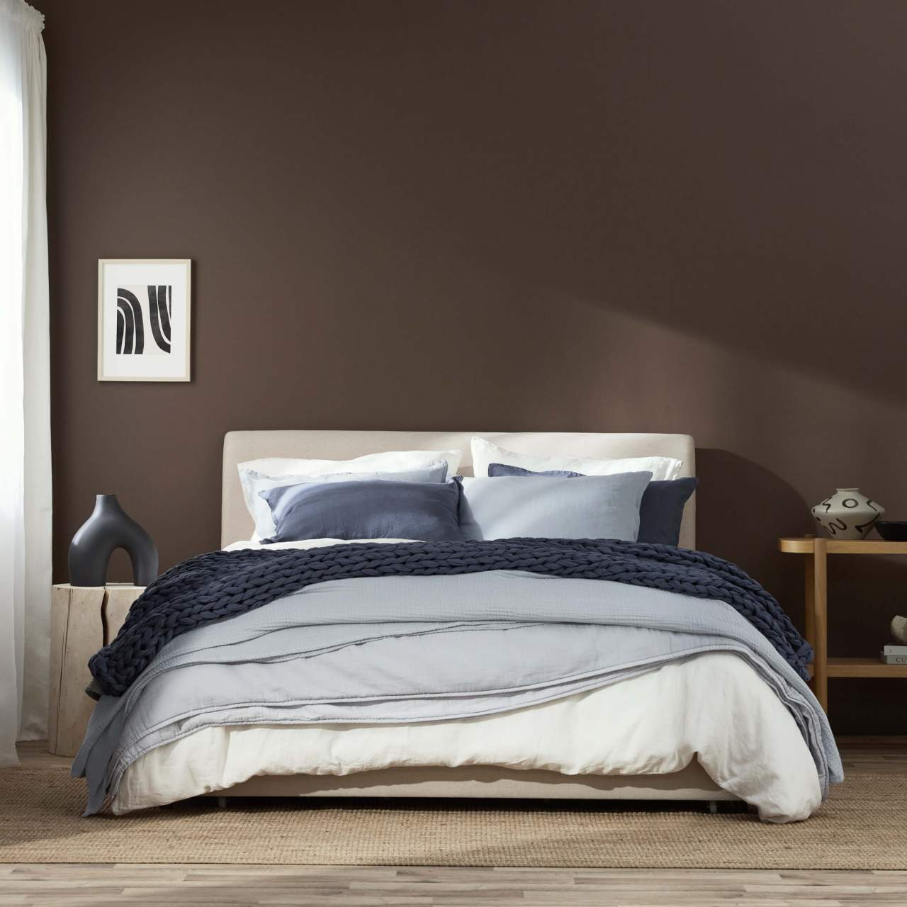 Linen&Rose - Drap plat en lin Européen